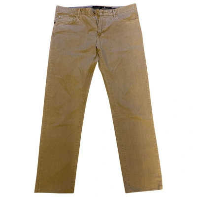 Pre-owned Massimo Dutti Trousers In Beige