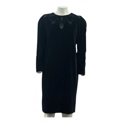 Pre-owned Luisa Spagnoli Maxi Dress In Black