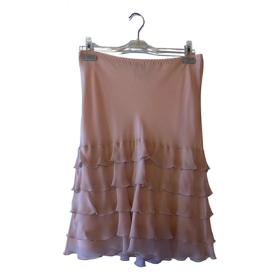 Pre-owned Moschino Cheap And Chic Silk Mid-length Skirt In Pink