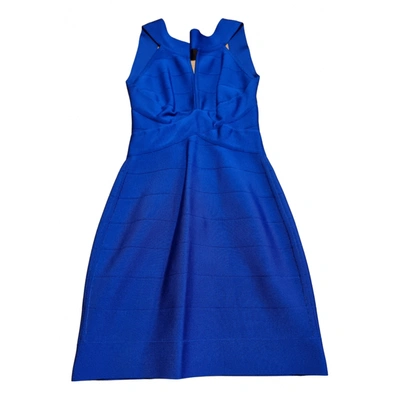 Pre-owned Balmain Mini Dress In Blue