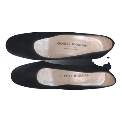 Pre-owned Charles Jourdan Leather Heels In Black