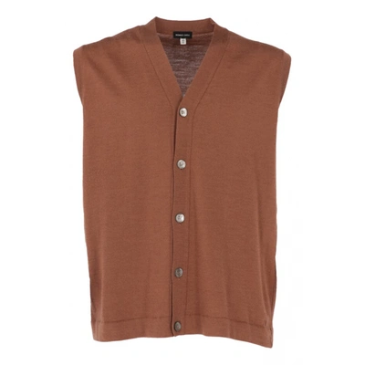 Pre-owned Romeo Gigli Wool Vest In Brown
