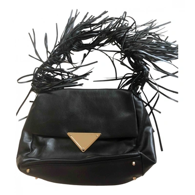 Pre-owned Sara Battaglia Leather Handbag In Black