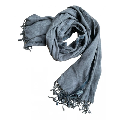 Pre-owned Zadig & Voltaire Wool Scarf In Grey