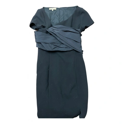 Pre-owned Michael Kors Wool Mid-length Dress In Black
