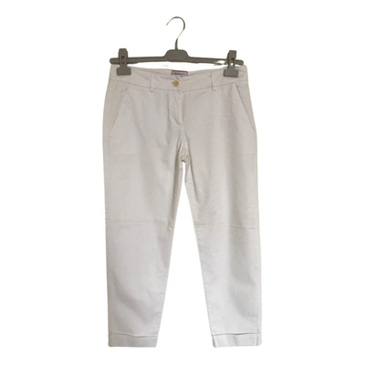 Pre-owned Max & Co Chino Pants In White
