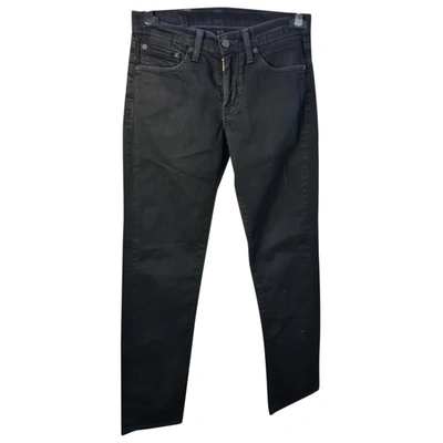 Pre-owned Levi's Straight Jeans In Black