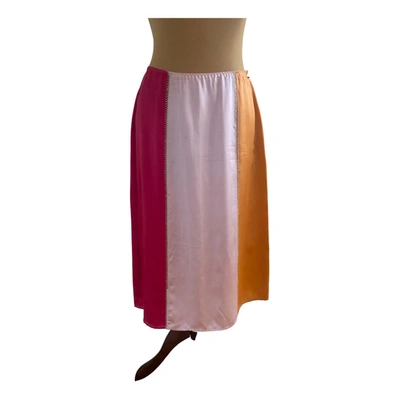 Pre-owned Dorothee Schumacher Silk Mid-length Skirt In Multicolour