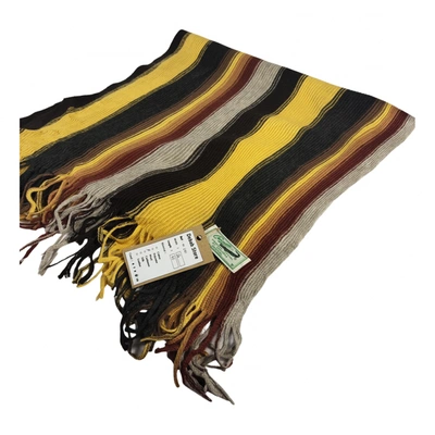 Pre-owned Lacoste Wool Scarf In Multicolour
