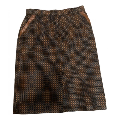 Pre-owned Fendi Mid-length Skirt In Brown