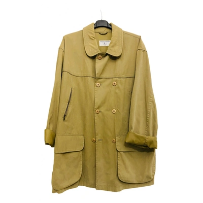 Pre-owned Valentino Trench In Khaki