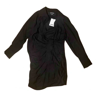 Pre-owned Jacquemus L'amour Mini Dress In Black
