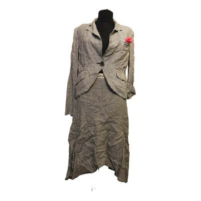 Pre-owned Bsb Linen Suit Jacket In Multicolour