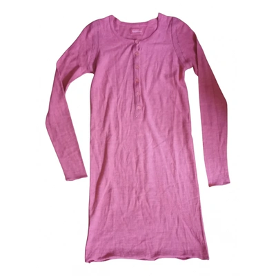 Pre-owned Zadig & Voltaire Wool Mini Dress In Pink