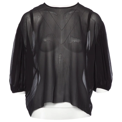 Pre-owned Acne Studios Lace Blouse In Black