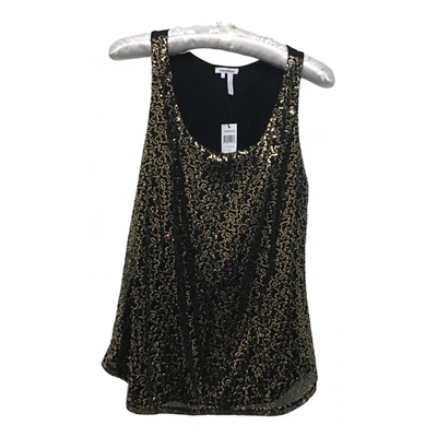 Pre-owned Manoukian Glitter Top In Gold