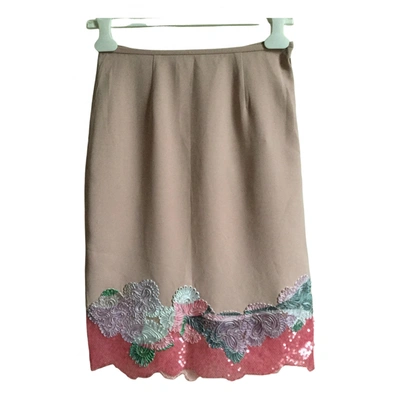 Pre-owned Emilio Pucci Skirt In Beige