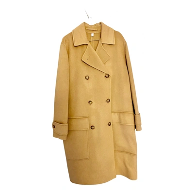Pre-owned Burberry Cashmere Coat In Camel