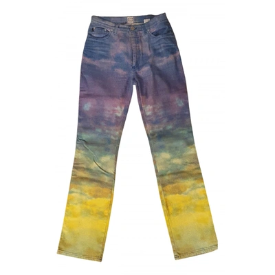 Pre-owned Just Cavalli Straight Jeans In Multicolour