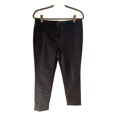 Pre-owned Agnona Chino Pants In Blue