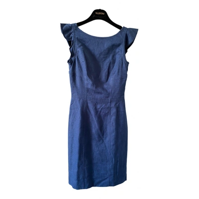 Pre-owned Valentino Mini Dress In Blue