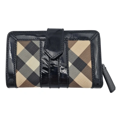 Pre-owned Burberry Cloth Wallet In Multicolour