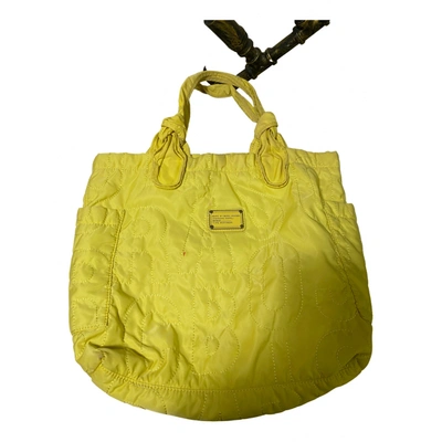 Pre-owned Marc By Marc Jacobs Pretty Nylon Cloth Handbag In Yellow