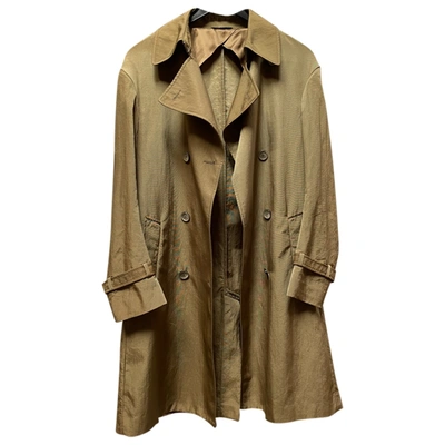 Pre-owned Maison Margiela Trench Coat In Green