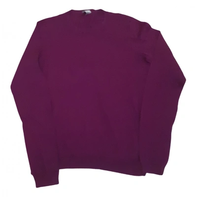 Pre-owned Iris & Ink Silk Knitwear In Purple