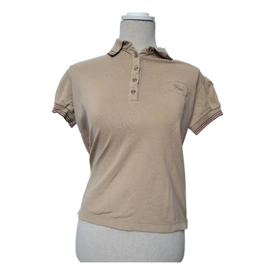Pre-owned Burberry Polo In Beige