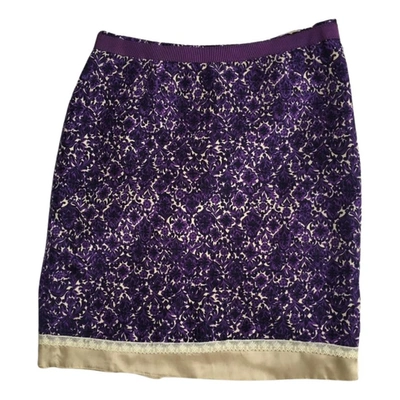 Pre-owned Paul Smith Silk Mini Skirt In Purple
