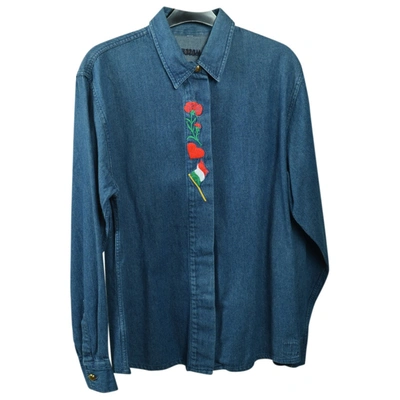 Pre-owned Moschino Shirt In Blue