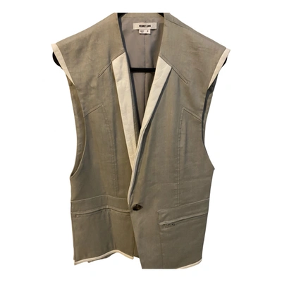 Pre-owned Helmut Lang Linen Vest In Grey