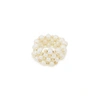 ANISSA KERMICHE IMPROMPTU PEARL AND 14KT GOLD-PLATED RING