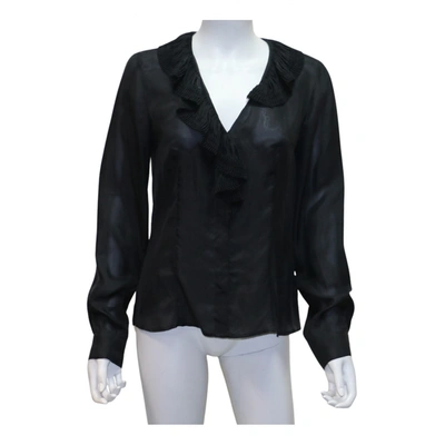Pre-owned Etro Silk Blouse In Black