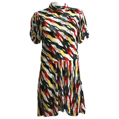 Pre-owned Isabel Marant Étoile Velvet Mid-length Dress In Multicolour