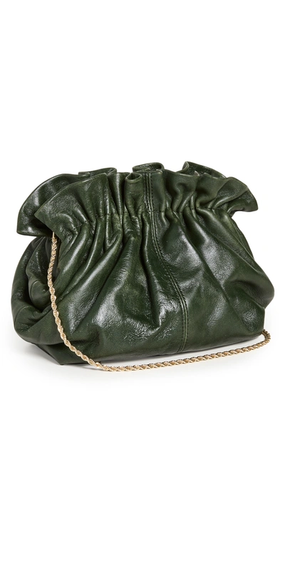 Loeffler Randall Willa Mini Cinch Clutch In Forest