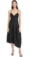 Tibi Italian Sporty Cami Dress In Black