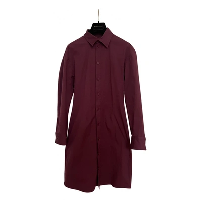 Pre-owned Bottega Veneta Mid-length Dress In Burgundy