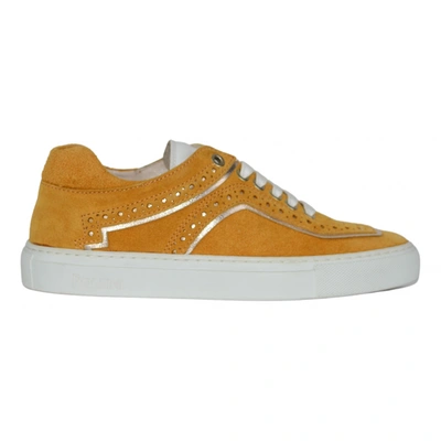 Pre-owned Pollini Leather Trainers In Yellow