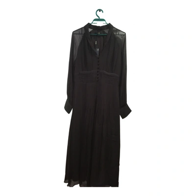Pre-owned Massimo Dutti Maxi Dress In Brown