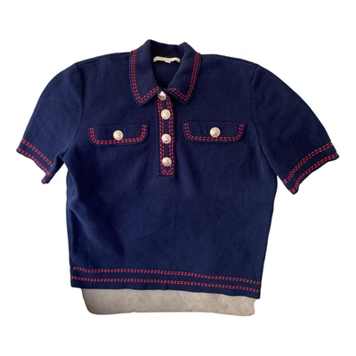 Pre-owned Maje Polo In Blue