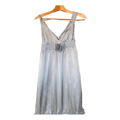 Pre-owned See By Chloé Silk Mid-length Dress In Blue
