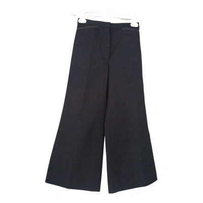 Pre-owned Lemaire Wool Large Pants In Black