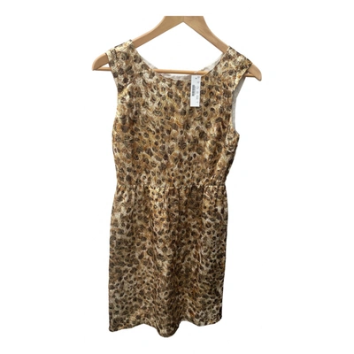 Pre-owned Jcrew Mid-length Dress In Gold