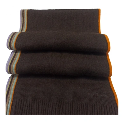 Pre-owned Paul Smith Wool Scarf In Brown