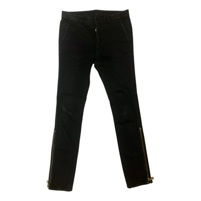 Pre-owned Frankie Morello Slim Jean In Black