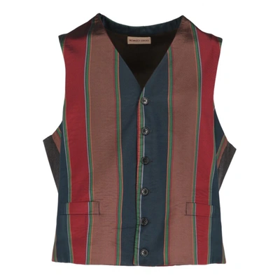 Pre-owned Romeo Gigli Silk Vest In Multicolour