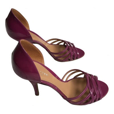 Pre-owned Sergio Rossi Patent Leather Heels In Burgundy