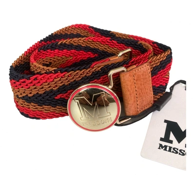 Pre-owned M Missoni Leather Belt In Multicolour